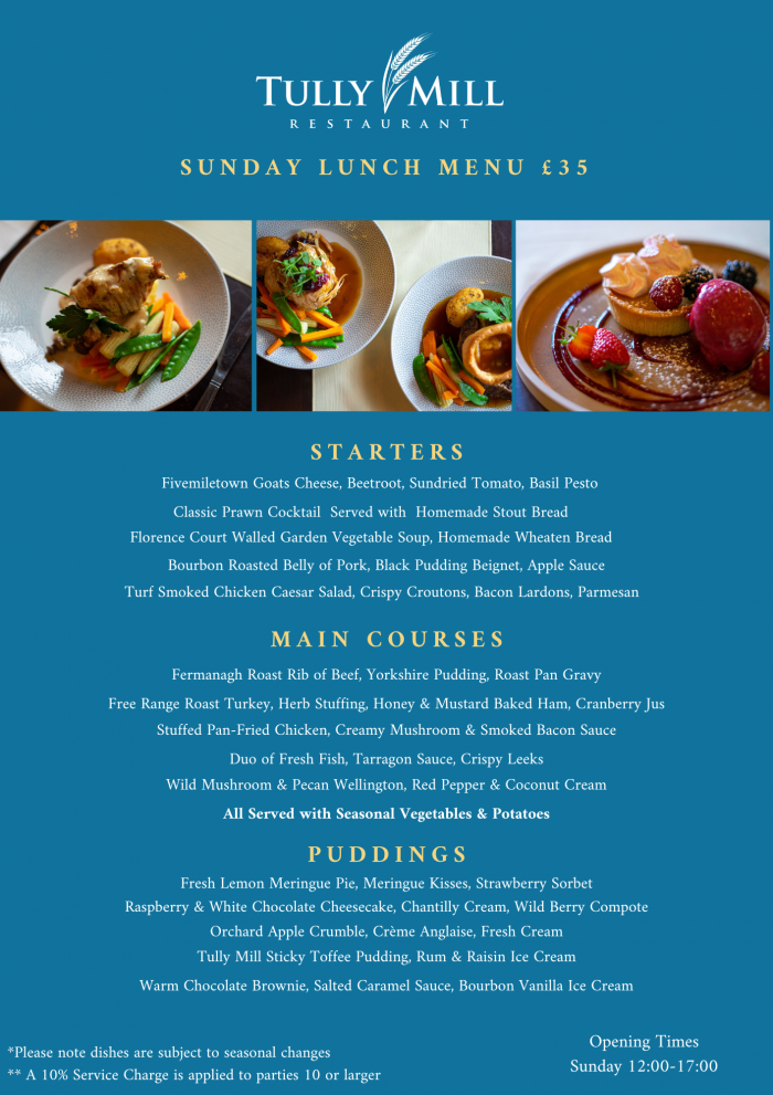 Sunday menu deals